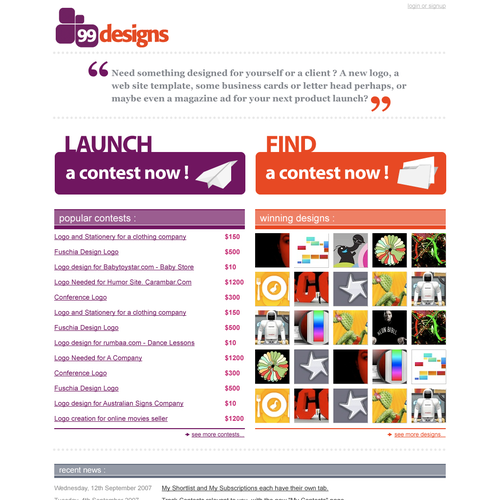 Logo for 99designs Design by gardline