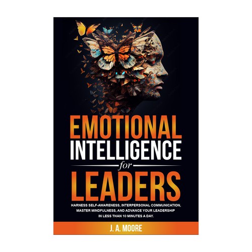Need an Emotional Intelligence for leaders book cover. Design by anisha umělec