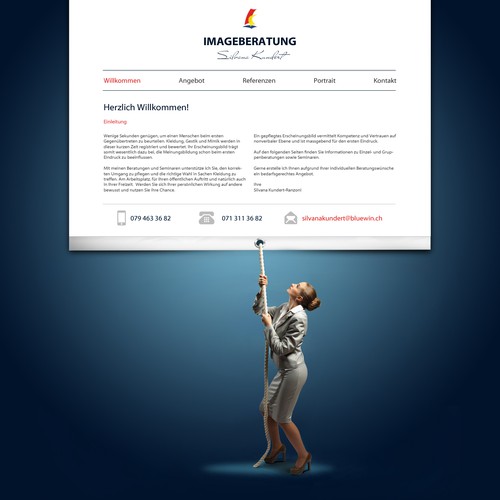 Proposta di design per un contest della categoria Design di sito web realizzata da 2ché