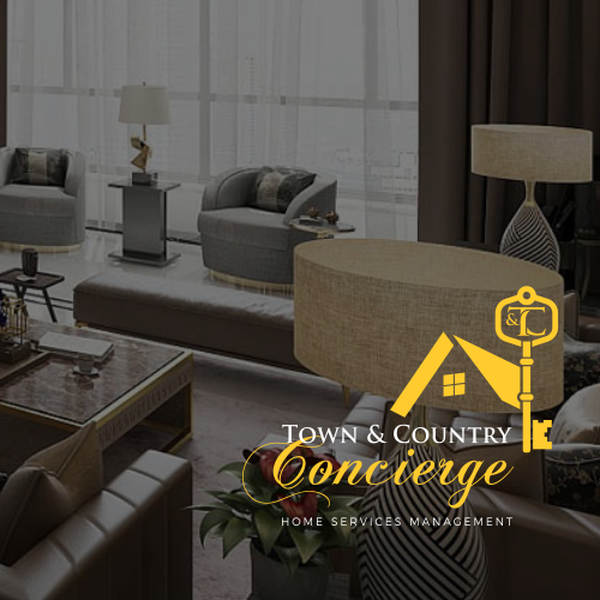 Classical Modern Logo for Town & Country Concierge