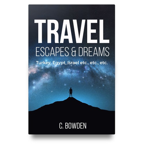 Cover for a travel/autobiography/brief essay book Design by NoBoundaries