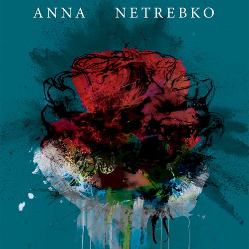 Illustrate a key visual to promote Anna Netrebko’s new album Réalisé par Emgras