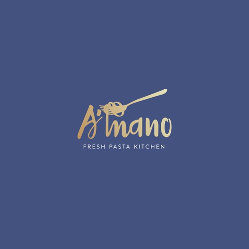 A'mano- restaurant logo design Design by Anut Bigger