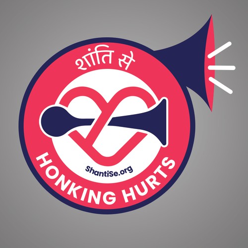 Designs for a no-honking campaign Design by Bittu2015