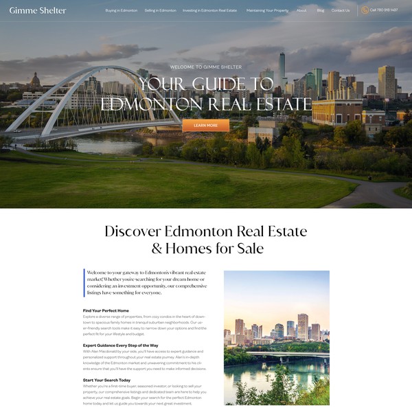 Elegant Real Estate Website Design
