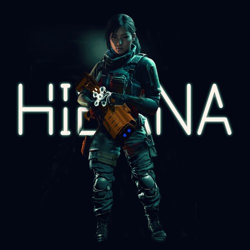 Illustration of a mysterious fearless powerful female video game character Design by Aleaca