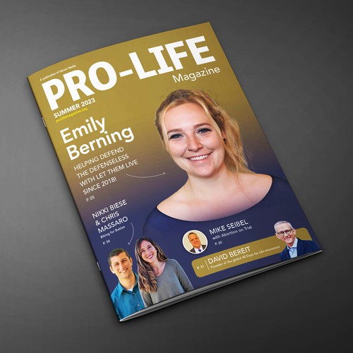 Magazine Cover for Pro-Life Non-Profit Design por machus4u