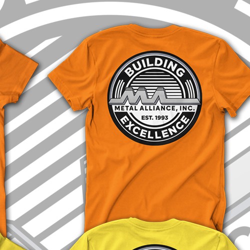 T-shirt design for high quality construction company Design by Oremeba