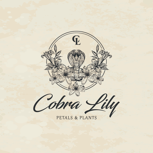 Design a hot logo for my floral company Cobra Lily Design by Rosalie999