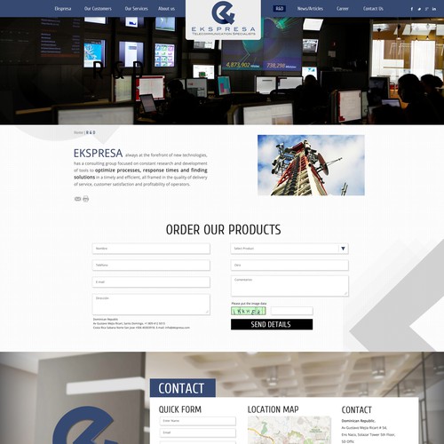 Parallax Website Design Wanted for Ekspresa Diseño de DezignLAB