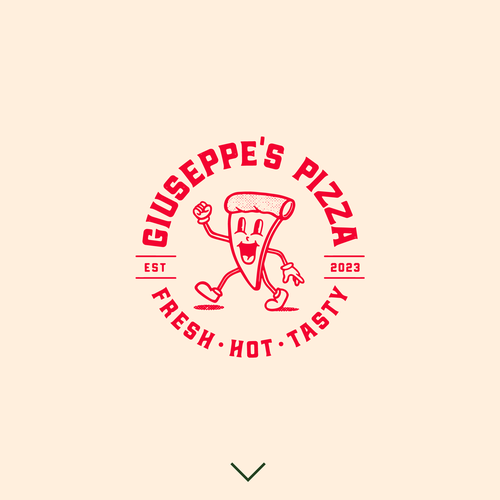 Modern & hip logo for a mobile pizza business Design by BearFace™