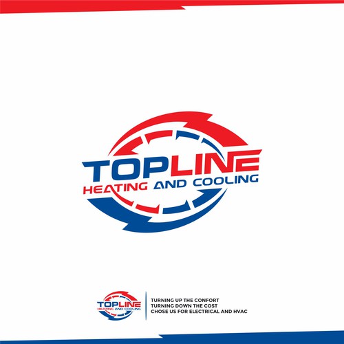 for all creative minds. create a logo for heating and cooling Company. Design by zumiko