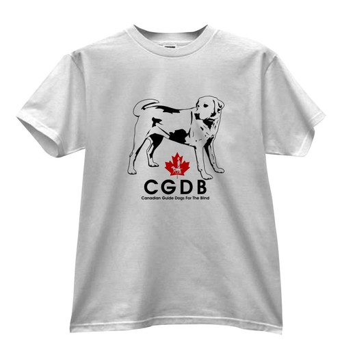 t-shirt design for Canadian Guide Dogs for the Blind Réalisé par ergee