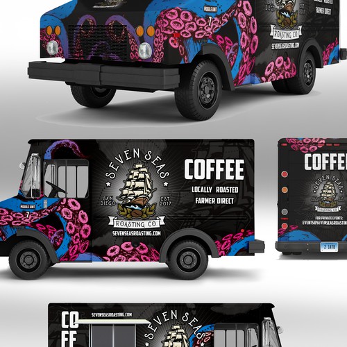 コンペ「Coffee Truck Design - Mobile Unit 7」のデザイン by J.Chaushevさん 