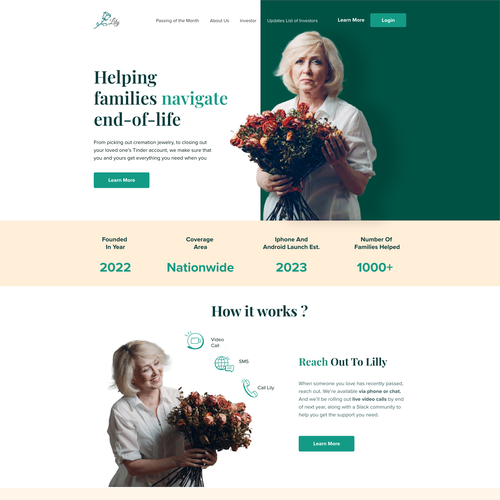 Fake Tech Startup in the Funeral Industry Seeking Website Design Design by DesignWithPash