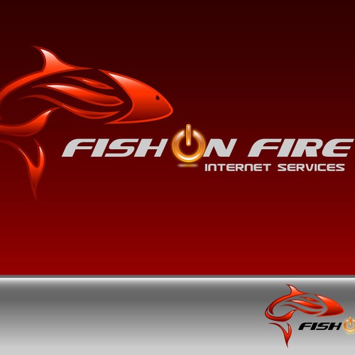 Fish on Fire - Internet Services Logo Design by Hendiawan
