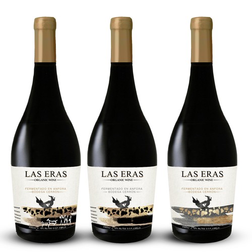 ORGANIC EXCLUSIVE WINE LABEL DESIGN - BODEGA CERRON Design by LanaD.