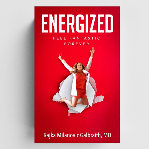Design a New York Times Bestseller E-book and book cover for my book: Energized Réalisé par -Saga-