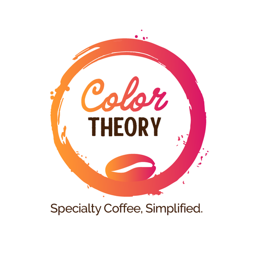 colorful logo  for a coffee company that uses colors to differentiate different coffees Design by M. Fontaine