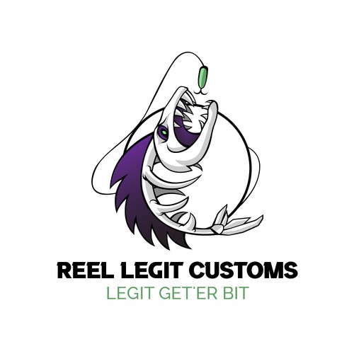 Custom bait painters looking to "lure" creative spirits for a logo design! Design by suardita