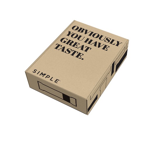 SIMPLE shipping box Design by Shisiouk