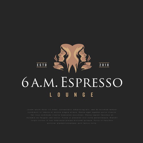 Design an enticing logo for 6 A.M. Espresso Lounge Design by Michael San Diego CA