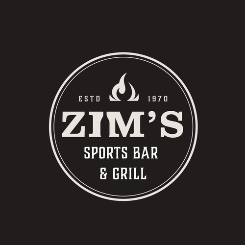 Modernized, bad ass logo for a small town sports bar! Design by Ajoy Paul