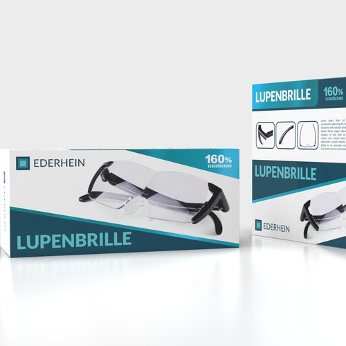 Design a product packaging for a magnifying glasses Design by -RD-