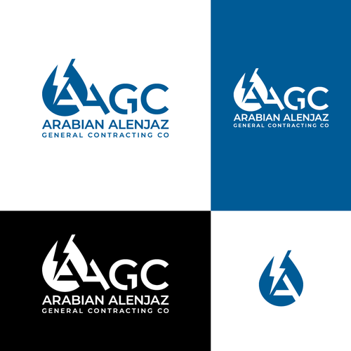 “Modern Industrial Logo for AAGC – Construction & Contracting Company” Design by CaptainZZ