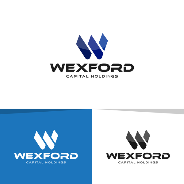 Elegant logo concept for Wexford Capital Holdings.