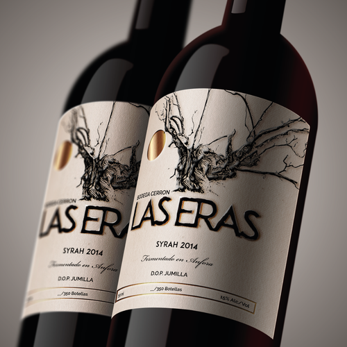 ORGANIC EXCLUSIVE WINE LABEL DESIGN - BODEGA CERRON Design by OtomPotom