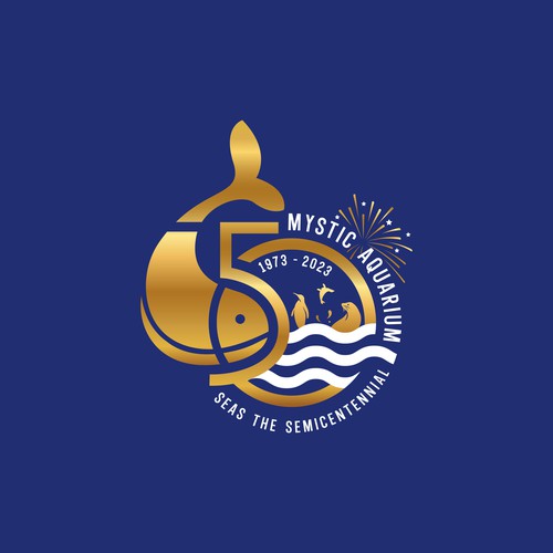 Mystic Aquarium Needs Special logo for 50th Year Anniversary デザイン by Congrats!