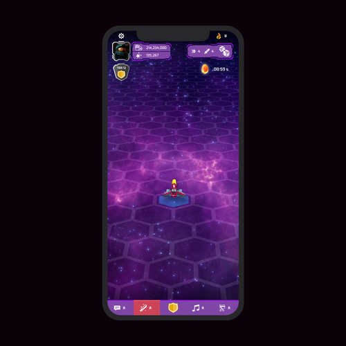 Hard Game UI redesign (Space Revenge) Design by Dedy S