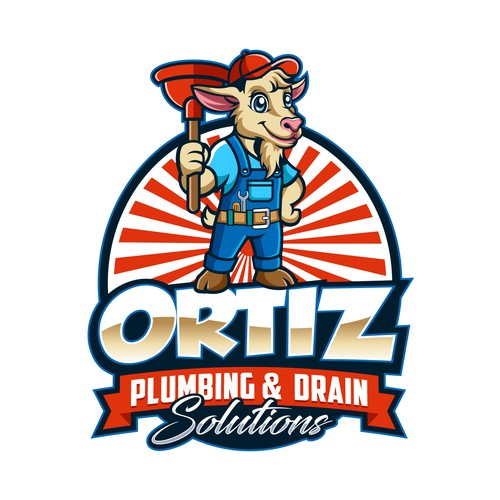 Design a bold GOAT mascot logo for a San Diego plumbing company Design by Sofik_Winner