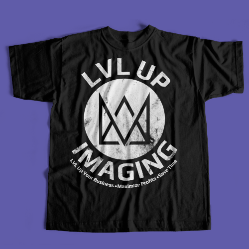 New Shirt Design for LVL Up Imaging Diseño de Graphics Guru 87