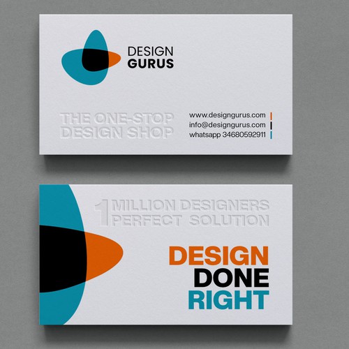 Business Card for DesignGurus.com Design réalisé par Xclusive16