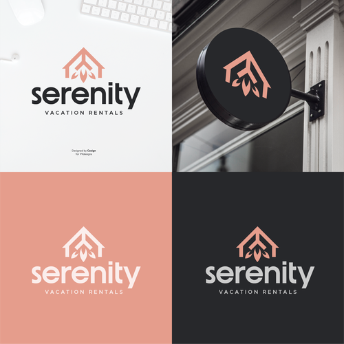 New Vacation home rentals logo for our Airbnb! Design by casign