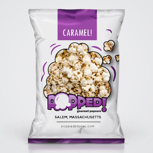 Lets make a POPPIN' popcorn bag design! Design by SRAA