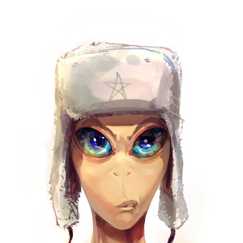 Alien main character design for a movie Design by miridi