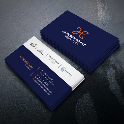 Create a modern and clean business card for a parent company with 4 subsidiaries Design by Birendra Chandra Das