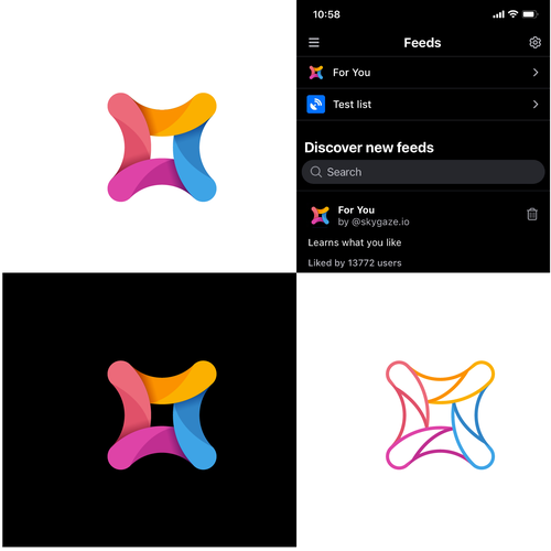 For You social media algorithm icon (app icon) Design von coi