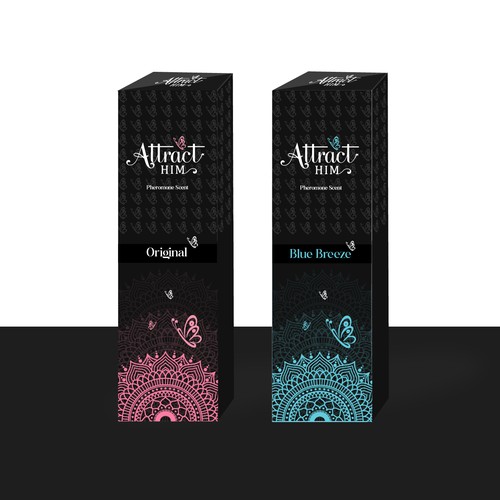 Design Perfume Box and Label for "Attract Him" scent to appeal to women Design by chinmoydesigns
