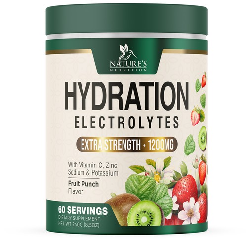 Hydration Electrolytes Design Needed for Nature's Nutrition Design by UnderTheSea™