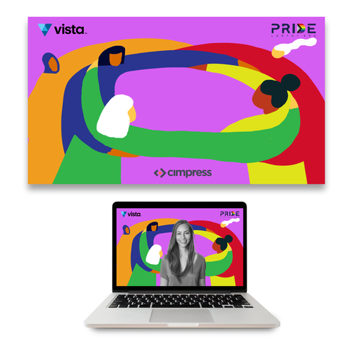 Virtual backgrounds for PRIDE month (multiple winners) Design by Sergey Goldshtain