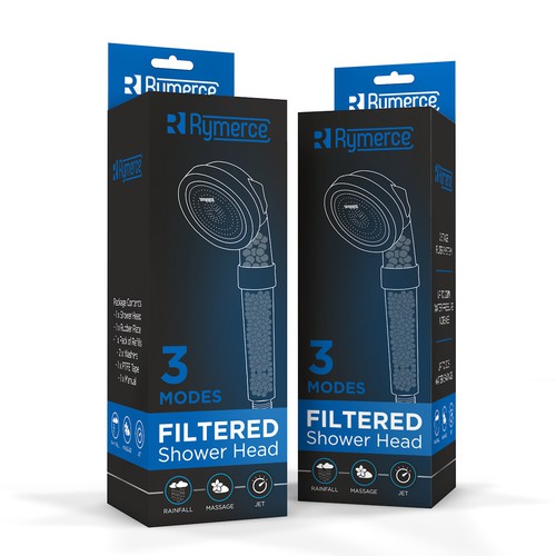Shower Head Box Design Product packaging contest