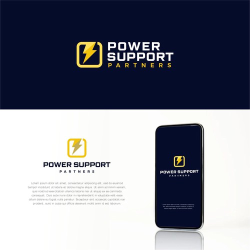 Home Generator Company Logo Design - Power Support Partners Design by GraphCulture⭐