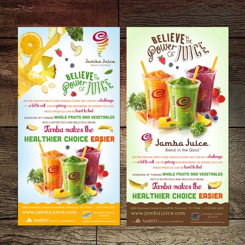 Create an ad for Jamba Juice Réalisé par Julia S.