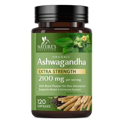 Ashwagandha Design Needed for Nature's Nutrition Design by Claudia Gabriela