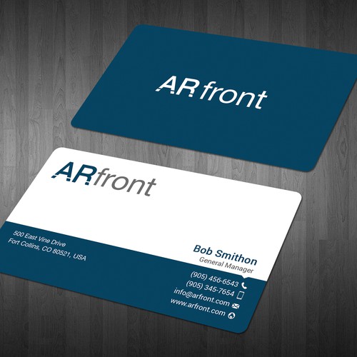 Business card design for high tech company Design by Mah_Ari