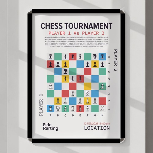 Chess poster theme Design von Crea8One